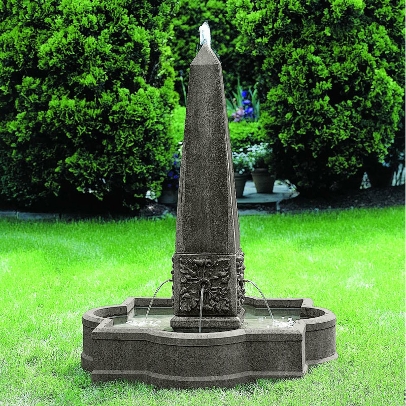Campania International, Inc Palazzo Concrete Obelisk Fountain Wayfair